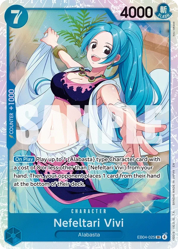 Nefeltari Vivi #EB04-025 The Azure Sea's Seven One Piece card