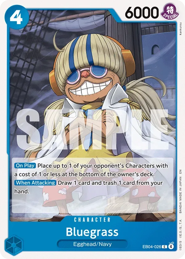 Bluegrass #EB04-026 The Azure Sea's Seven One Piece card