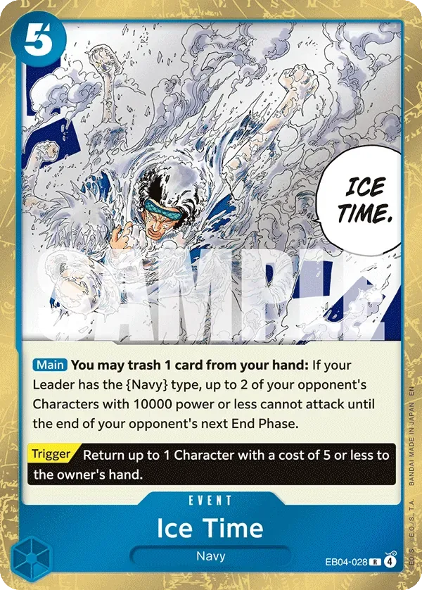 Ice Time #EB04-028 The Azure Sea's Seven One Piece card