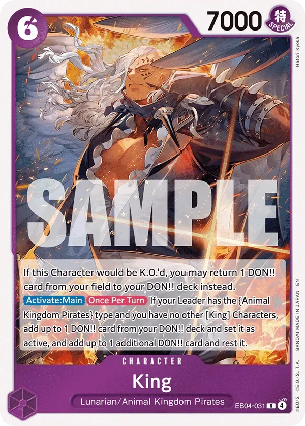 King #EB04-031 The Azure Sea's Seven One Piece card