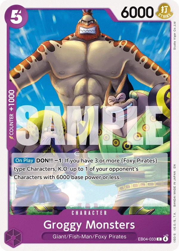 Groggy Monsters #EB04-033 The Azure Sea's Seven One Piece card