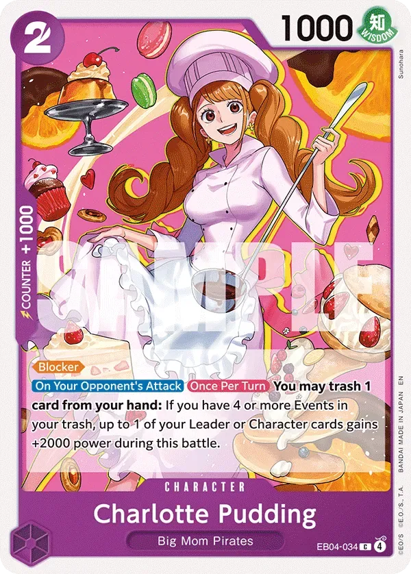 Charlotte Pudding #EB04-034 The Azure Sea's Seven One Piece card