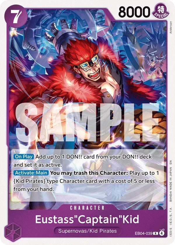 Eustass"Captain"Kid #EB04-039 The Azure Sea's Seven One Piece card
