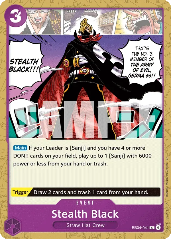 Stealth Black #EB04-041 The Azure Sea's Seven One Piece card
