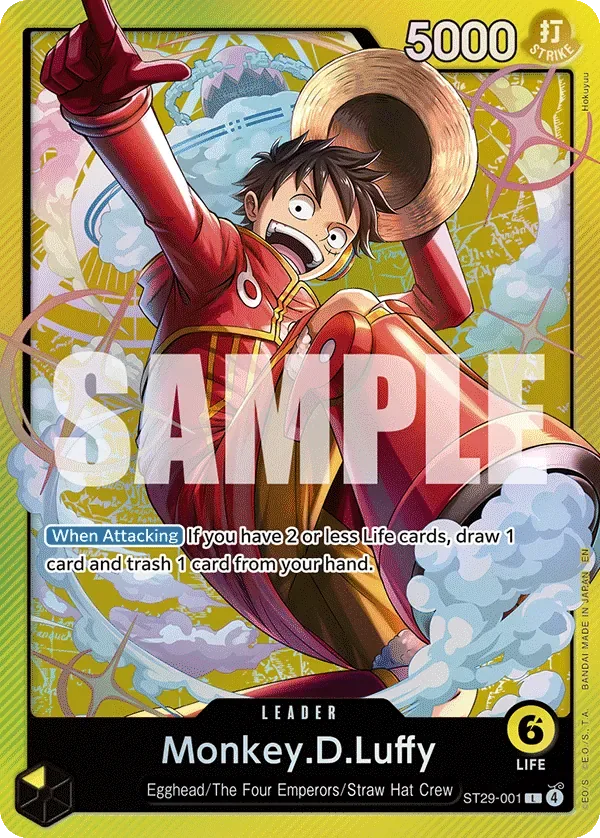 Monkey.D.Luffy #ST29-001 Egghead One Piece card