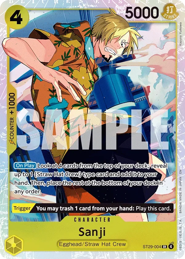 Sanji #ST29-004 Egghead One Piece card