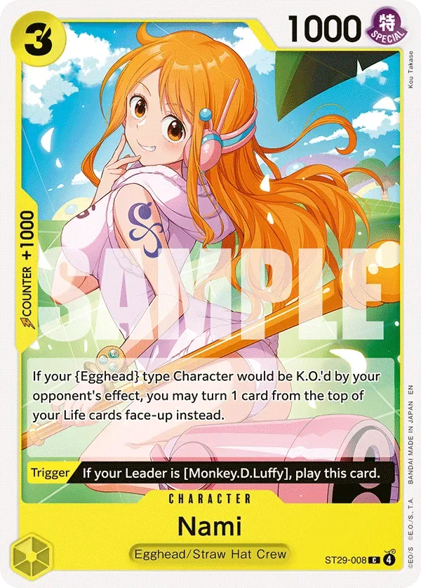 Nami #ST29-008 Egghead One Piece card