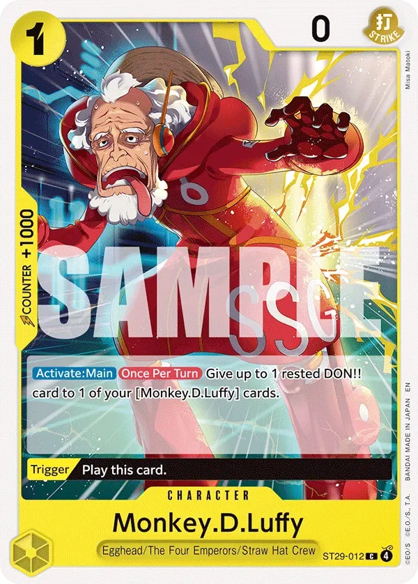 Monkey.D.Luffy #ST29-012 Egghead One Piece card