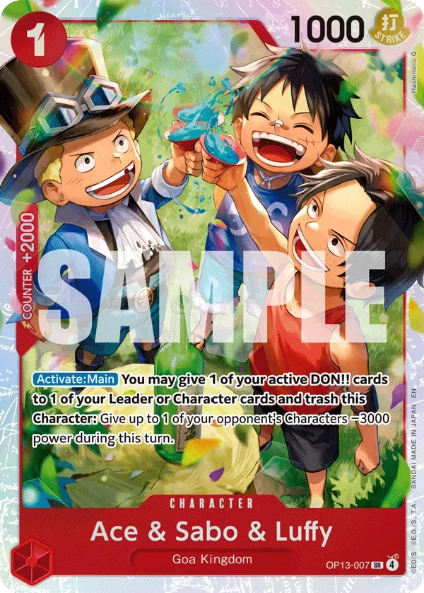 Ace & Sabo & Luffy #OP13-007 Carrying on His Will One Piece card