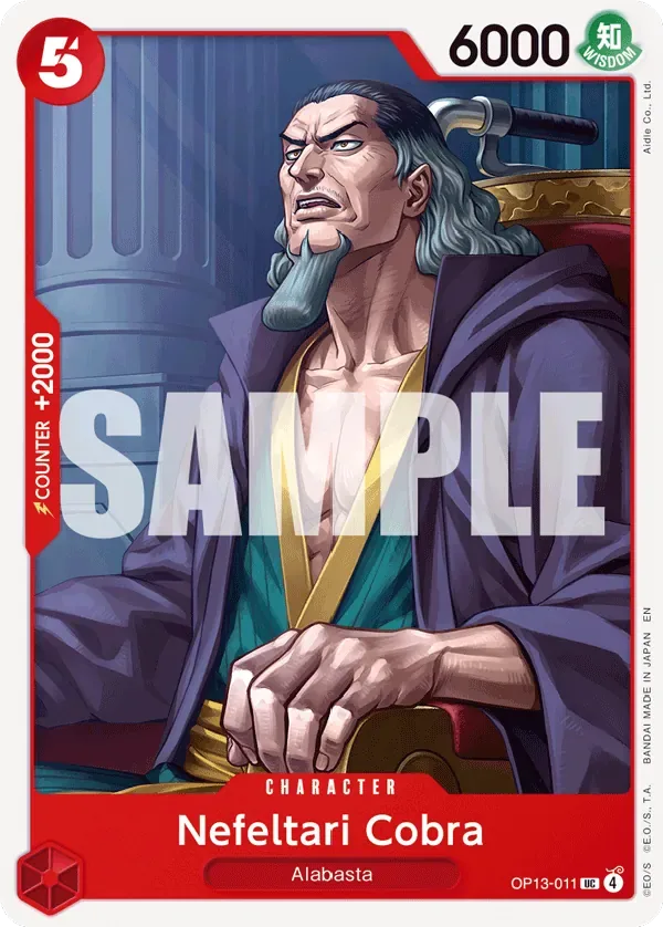 Nefeltari Cobra #OP13-011 Carrying on His Will One Piece card