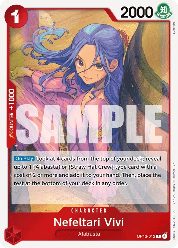 Nefeltari Vivi #OP13-012 Carrying on His Will One Piece card