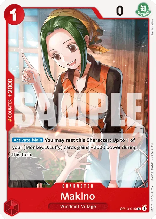 Makino #OP13-015 Carrying on His Will One Piece card