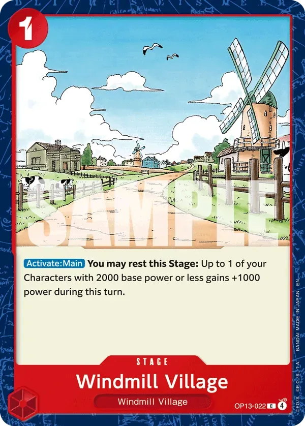 Windmill Village #OP13-022 Carrying on His Will One Piece card