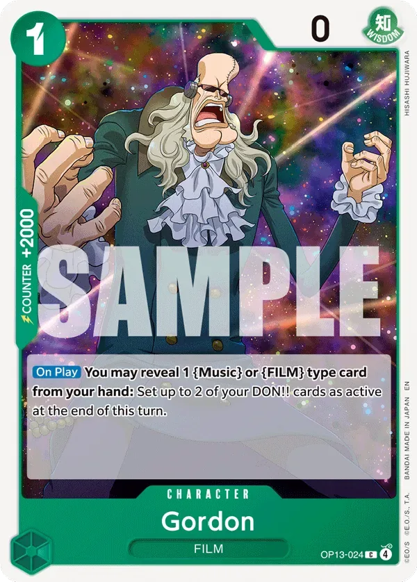 Gordon #OP13-024 Carrying on His Will One Piece card