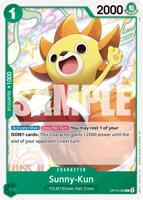 Sunny-Kun #OP13-026 Carrying on His Will One Piece card