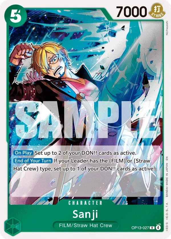 Sanji #OP13-027 Carrying on His Will One Piece card