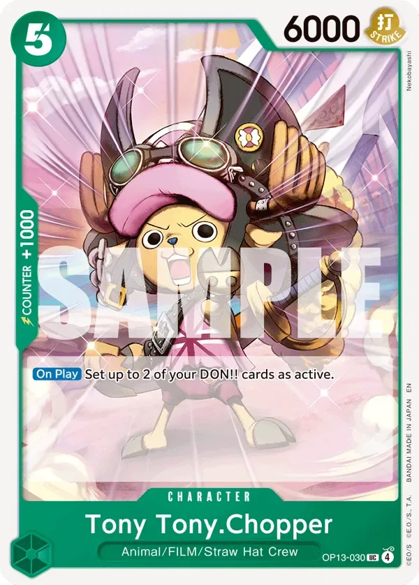 Tony Tony.Chopper #OP13-030 Carrying on His Will One Piece card