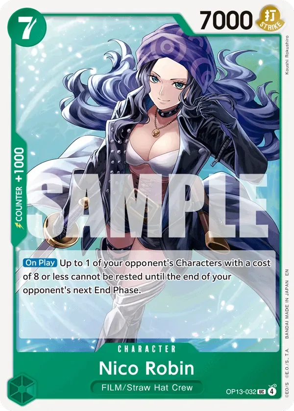 Nico Robin #OP13-032 Carrying on His Will One Piece card