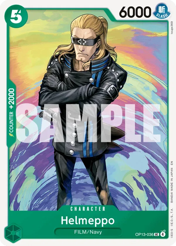 Helmeppo #OP13-036 Carrying on His Will One Piece card