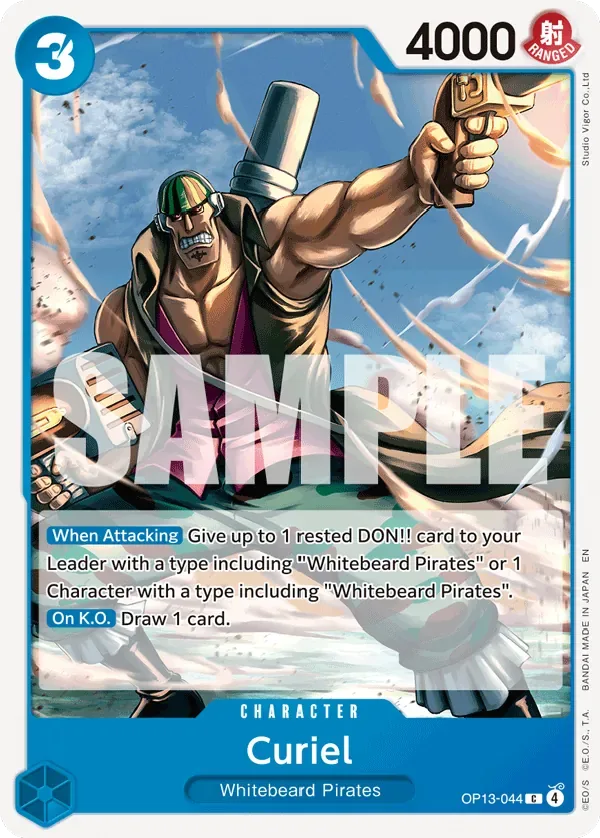 Curiel #OP13-044 Carrying on His Will One Piece card