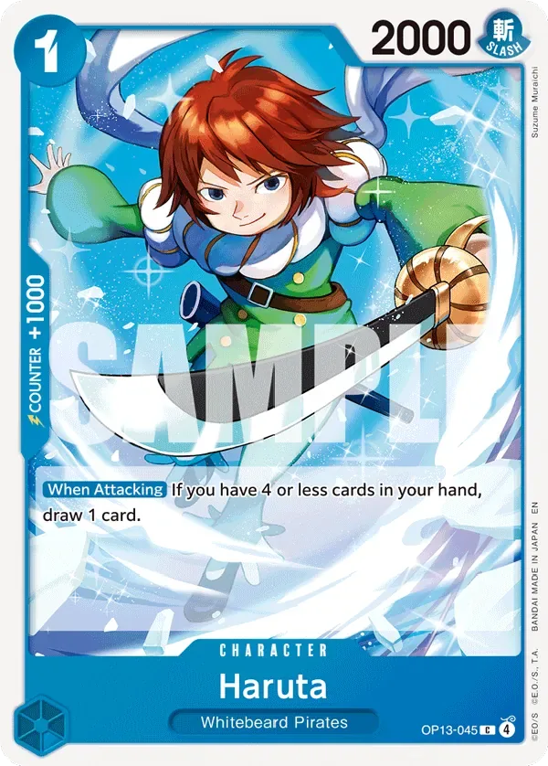 Haruta #OP13-045 Carrying on His Will One Piece card