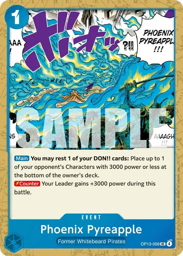 Phoenix Pyreapple #OP13-058 Carrying on His Will One Piece card