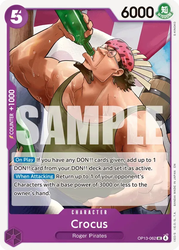 Crocus #OP13-062 Carrying on His Will One Piece card