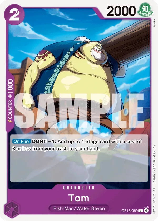 Tom #OP13-069 Carrying on His Will One Piece card
