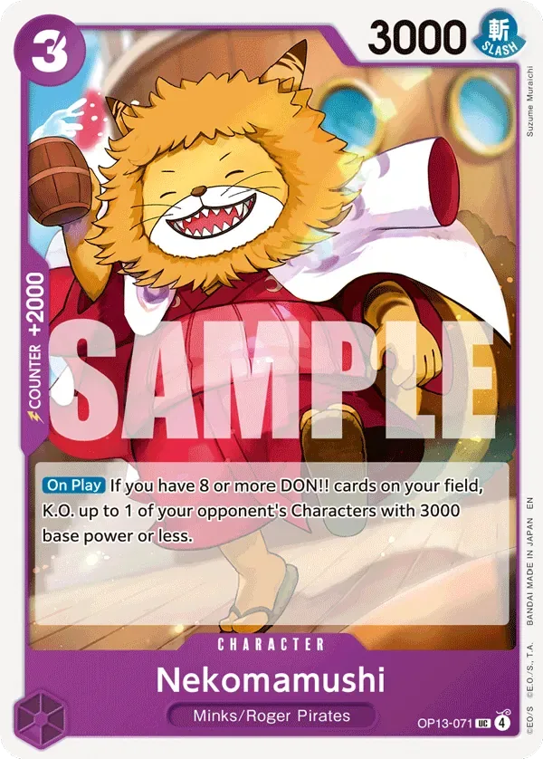 Nekomamushi #OP13-071 Carrying on His Will One Piece card