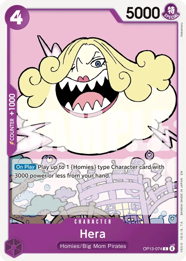 Hera #OP13-074 Carrying on His Will One Piece card