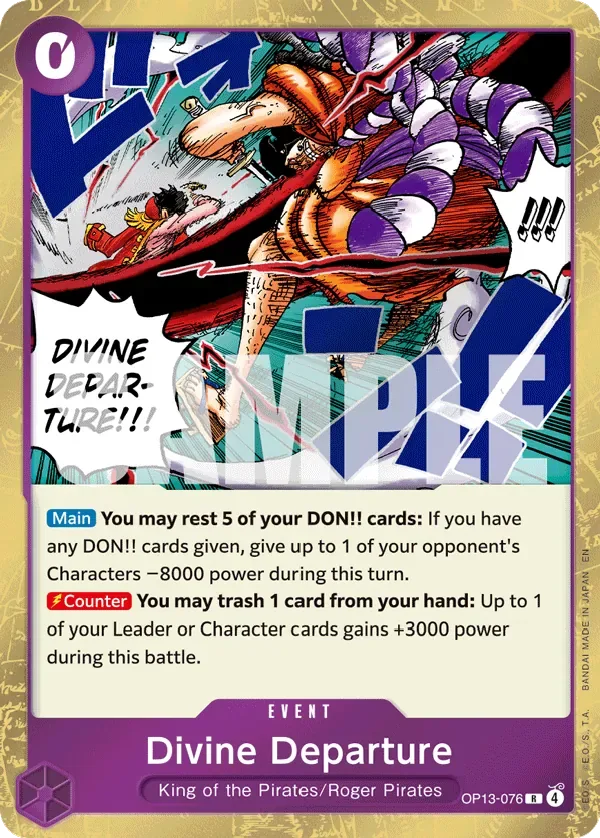 Divine Departure #OP13-076 Carrying on His Will One Piece card