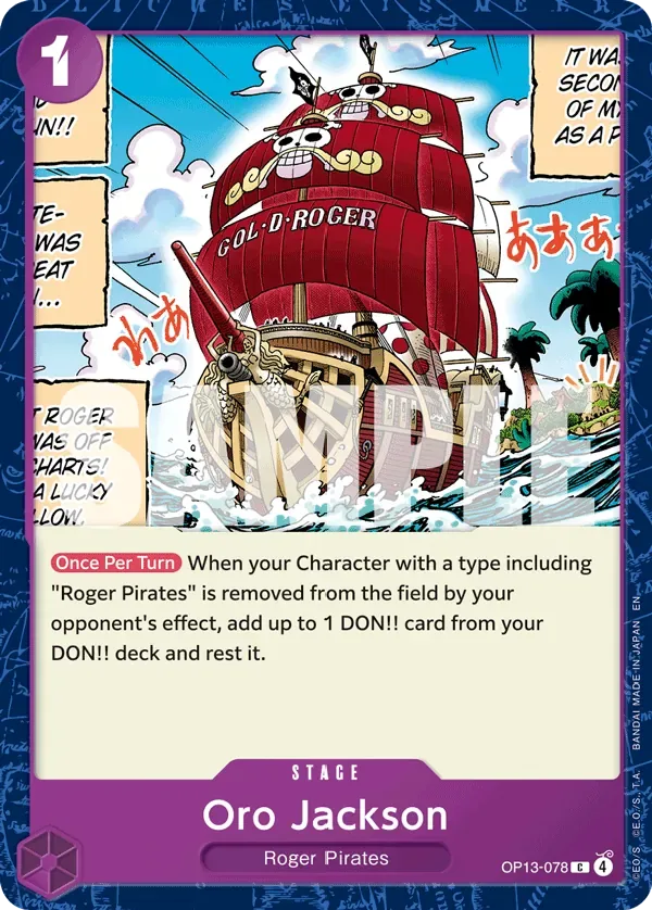 Oro Jackson #OP13-078 Carrying on His Will One Piece card