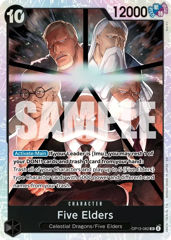 Five Elders #OP13-082 Carrying on His Will One Piece card