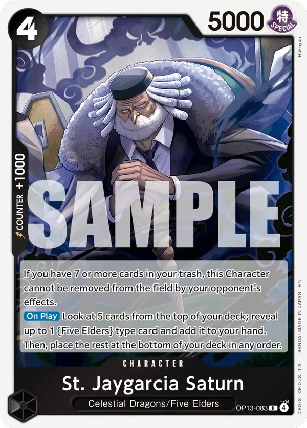 St. Jaygarcia Saturn #OP13-083 Carrying on His Will One Piece card