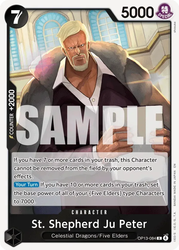 St. Shepherd Ju Peter #OP13-084 Carrying on His Will One Piece card