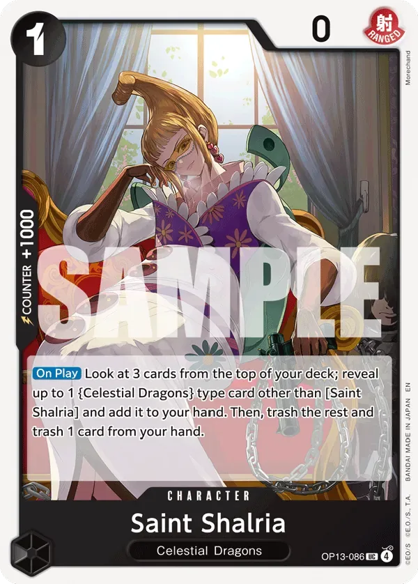 Saint Shalria #OP13-086 Carrying on His Will One Piece card