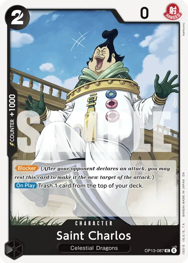 Saint Charlos #OP13-087 Carrying on His Will One Piece card