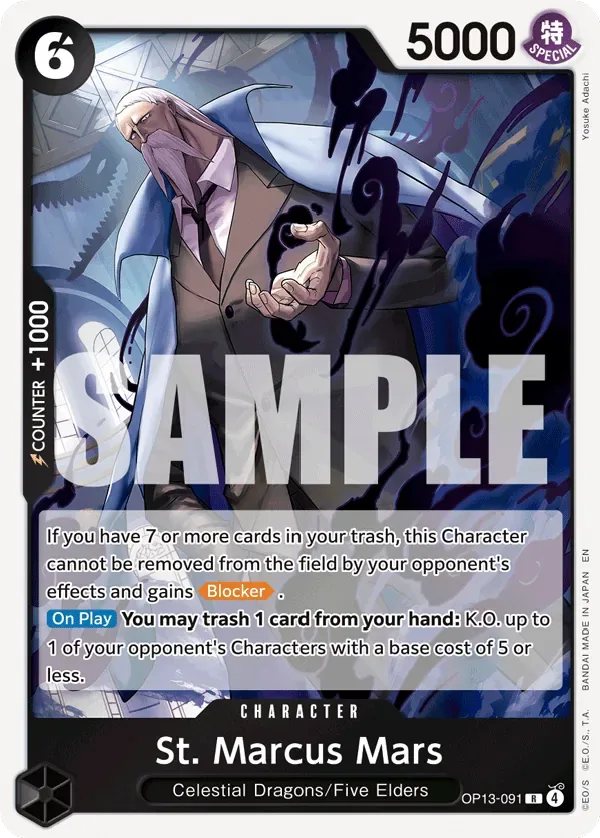 St. Marcus Mars #OP13-091 Carrying on His Will One Piece card