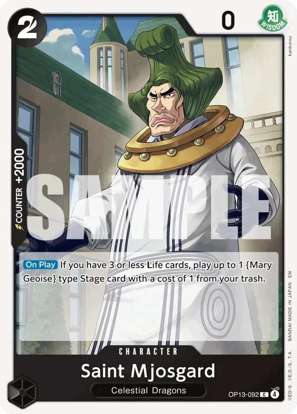 Saint Mjosgard #OP13-092 Carrying on His Will One Piece card