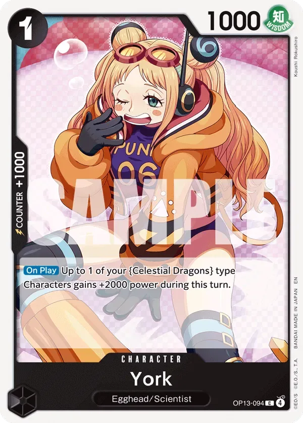 York #OP13-094 Carrying on His Will One Piece card