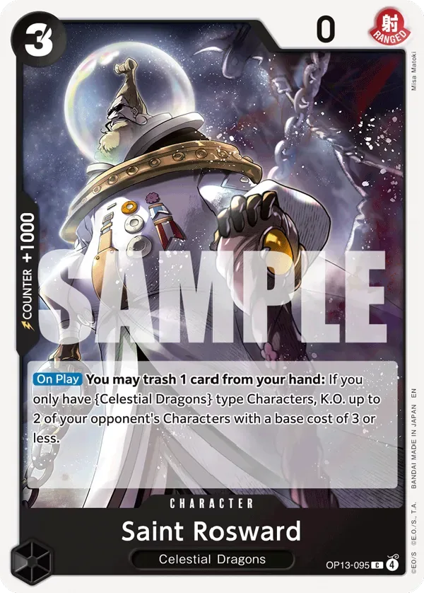 Saint Rosward #OP13-095 Carrying on His Will One Piece card