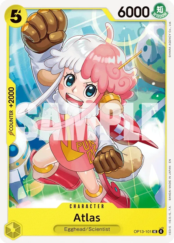 Atlas #OP13-101 Carrying on His Will One Piece card