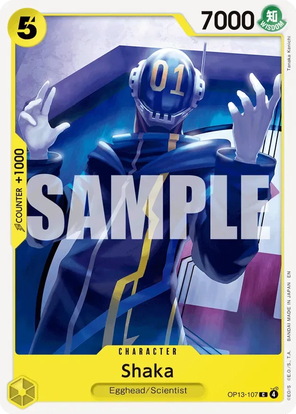 Shaka #OP13-107 Carrying on His Will One Piece card
