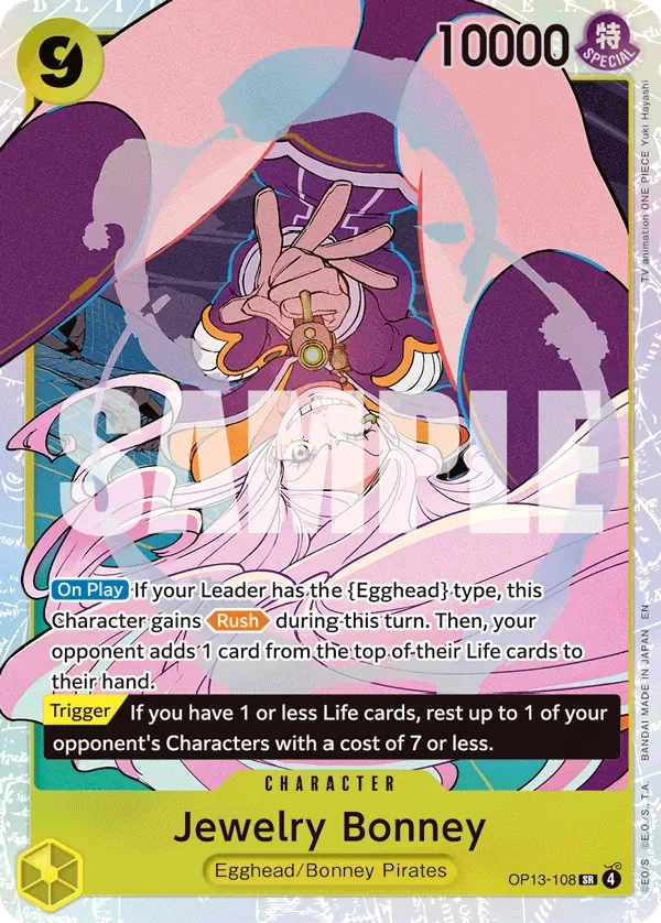 Jewelry Bonney #OP13-108 Carrying on His Will One Piece card