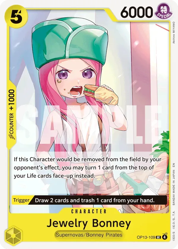 Jewelry Bonney #OP13-109 Carrying on His Will One Piece card