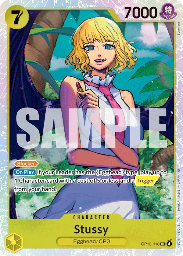 Stussy #OP13-110 Carrying on His Will One Piece card
