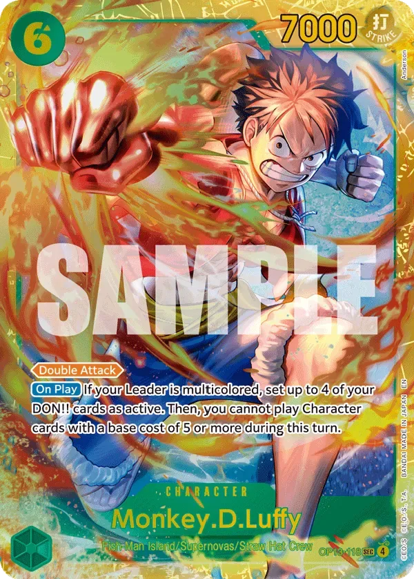 Monkey.D.Luffy #OP13-118 Carrying on His Will One Piece card