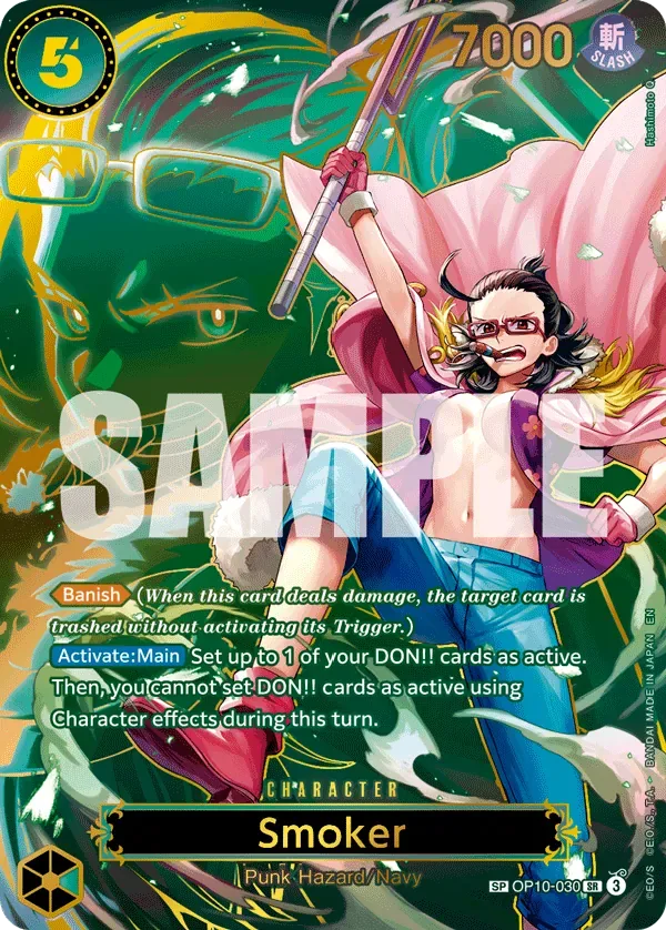 Smoker #OP10-030 Carrying on His Will One Piece card