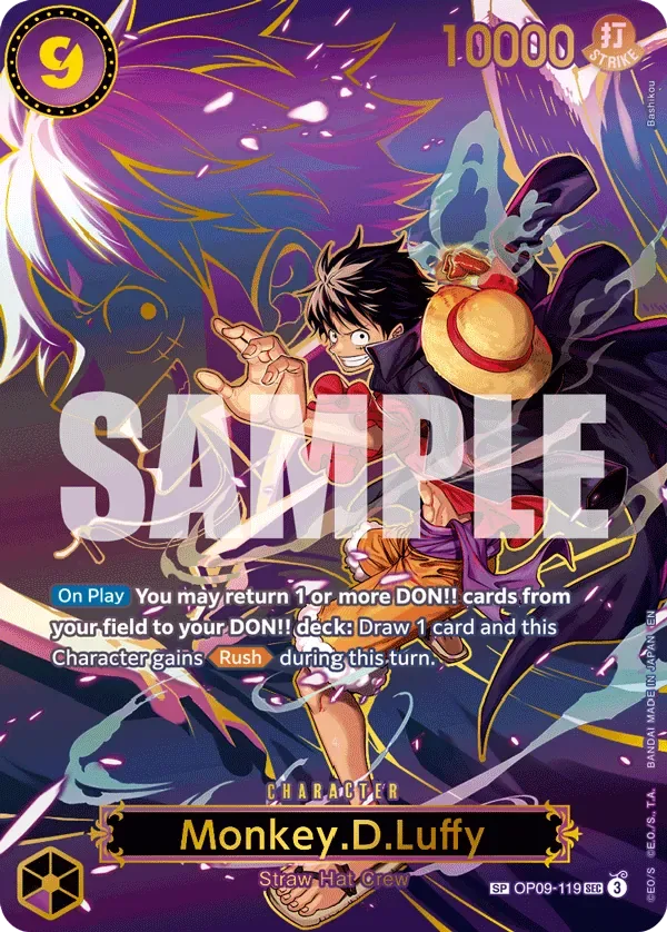 Monkey.D.Luffy #OP09-119 Carrying on His Will One Piece card