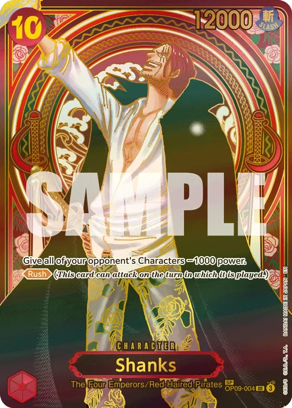 Shanks #OP09-004 Carrying on His Will One Piece card